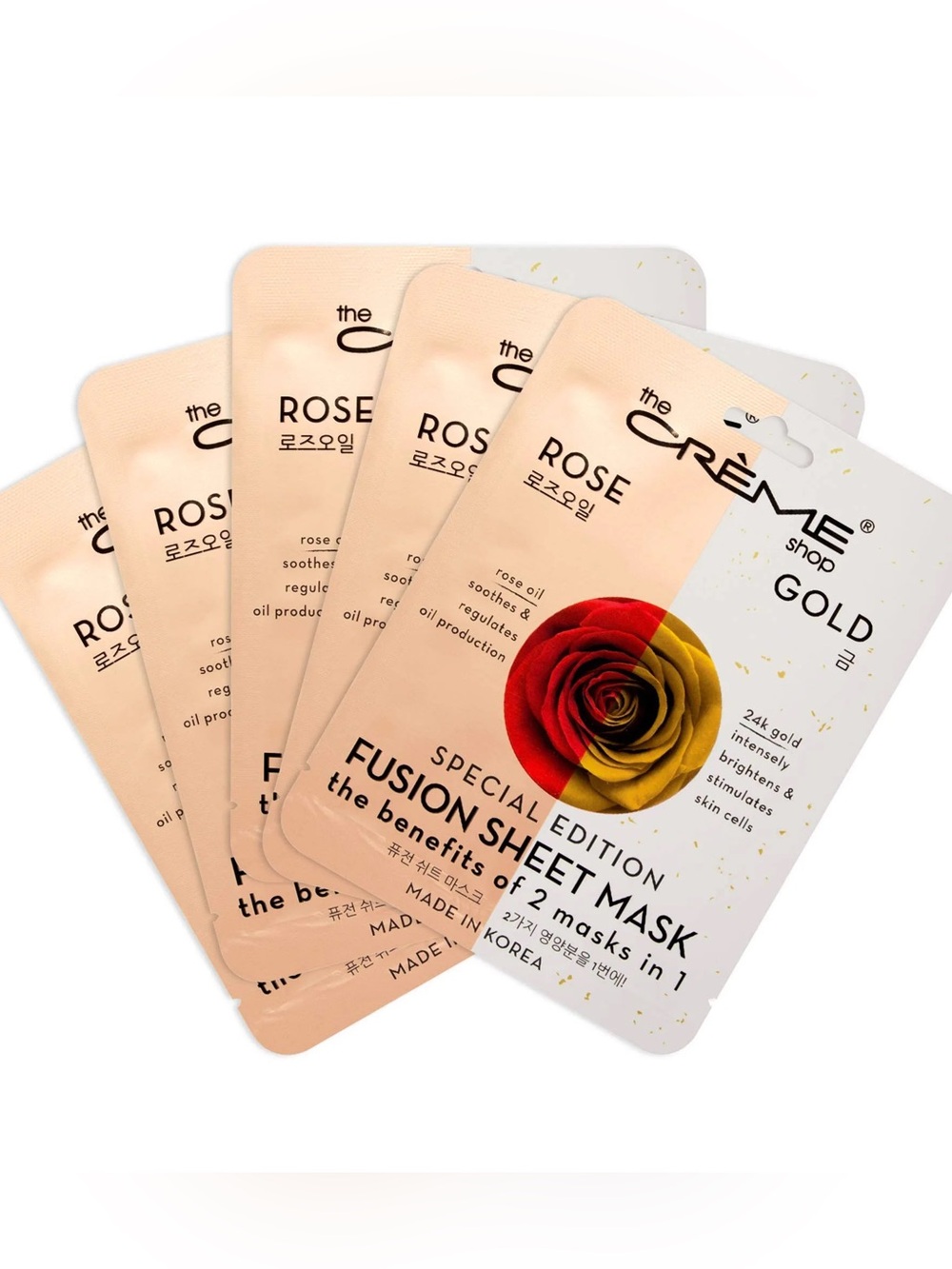 The Crème Shop Rose Gold Fusion Sheet Mask